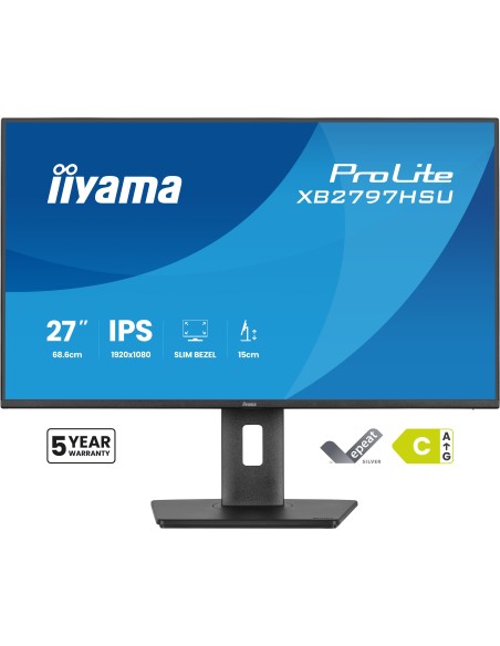 iiyama ProLite XB2797HSU-B1 pantalla para PC 68,6 cm (27") 1920 x 1080 Pixeles Full HD LED Negro