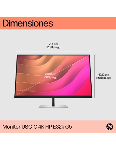 HP Monitor USB-C 4K E32k G5