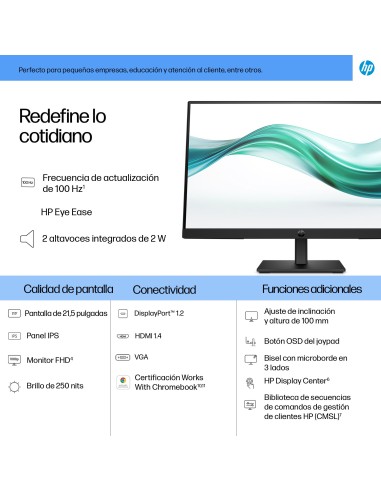 HP Series 3 Pro Monitor FHD de la serie 3 Pro de 21,5 pulgadas  322ph