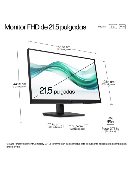 HP Series 3 Pro Monitor FHD de la serie 3 Pro de 21,5 pulgadas  322ph
