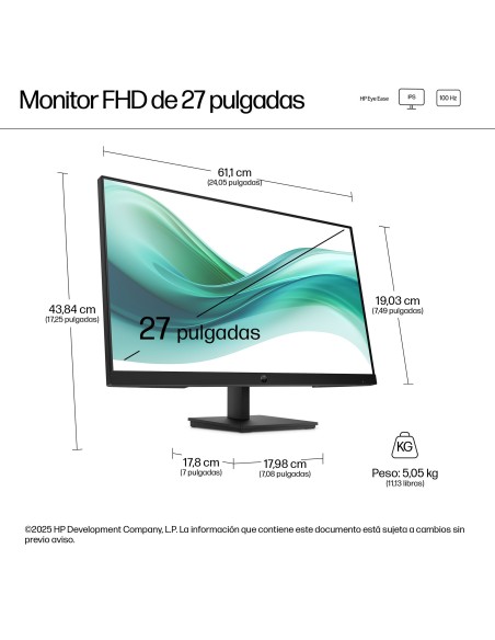 HP Series 3 Pro Monitor FHD de la serie 3 Pro de 27 pulgadas  327pf