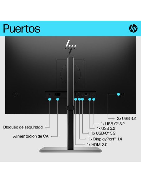 HP E-Series Monitor USB-C 4K E27k G5