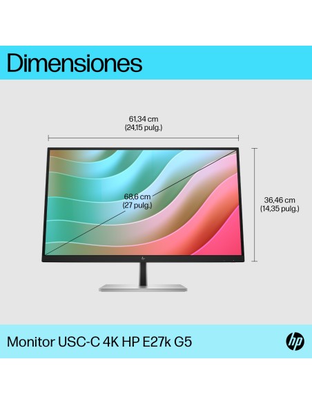 HP E-Series Monitor USB-C 4K E27k G5