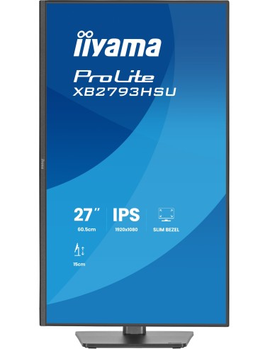 iiyama ProLite XB2793HSU-B1 pantalla para PC 68,6 cm (27") 1920 x 1080 Pixeles Full HD LED Negro