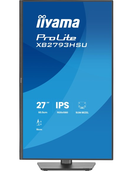 iiyama ProLite XB2793HSU-B1 pantalla para PC 68,6 cm (27") 1920 x 1080 Pixeles Full HD LED Negro