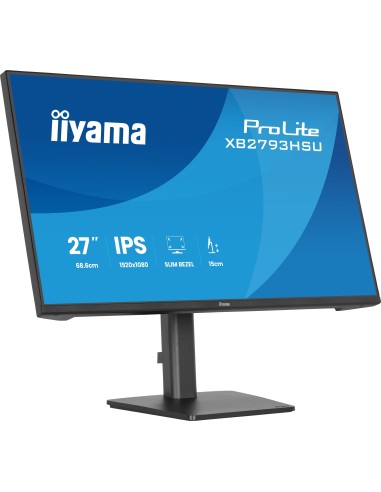 iiyama ProLite XB2793HSU-B1 pantalla para PC 68,6 cm (27") 1920 x 1080 Pixeles Full HD LED Negro