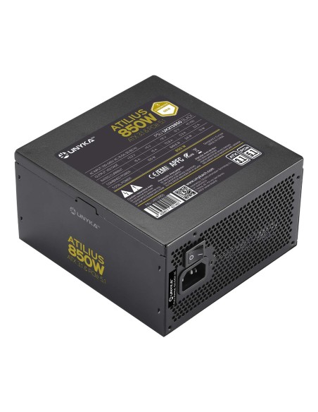 UNYKAch Fuente de Alimentación ATX Atilius 3.1 Black 850W Gold