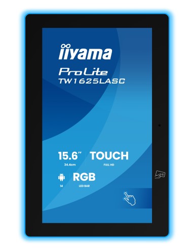 iiyama TW1625LASC-B3PNR pantalla para sala de reuniones 39,6 cm (15.6") 1920 x 1080 Pixeles LED Wi-Fi 6 (802.11ax), Wi-Fi 5