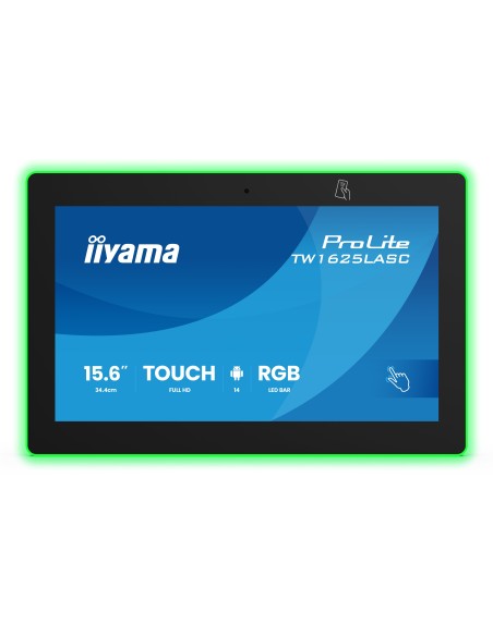 iiyama TW1625LASC-B3PNR pantalla para sala de reuniones 39,6 cm (15.6") 1920 x 1080 Pixeles LED Wi-Fi 6 (802.11ax), Wi-Fi 5