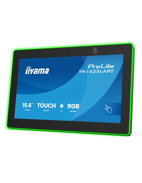 iiyama TW1625LASC-B3PNR pantalla para sala de reuniones 39,6 cm (15.6") 1920 x 1080 Pixeles LED Wi-Fi 6 (802.11ax), Wi-Fi 5