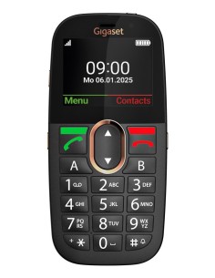 Gigaset GL695 5,87 cm (2.31") 113 g Negro Teléfono para personas mayores