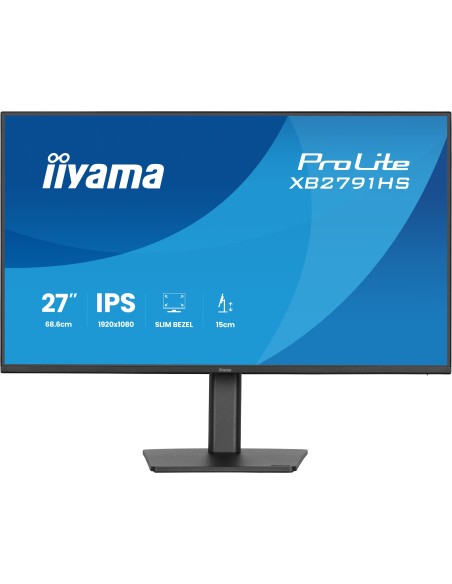 iiyama ProLite XB2791HS-B1 pantalla para PC 68,6 cm (27") 1920 x 1080 Pixeles Full HD LED Negro