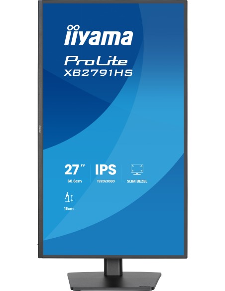 iiyama ProLite XB2791HS-B1 pantalla para PC 68,6 cm (27") 1920 x 1080 Pixeles Full HD LED Negro