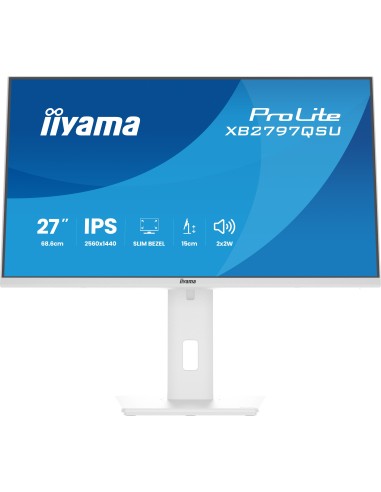 iiyama ProLite XB2797QSU-W1 pantalla para PC 68,6 cm (27") 2560 x 1440 Pixeles Quad HD LED Blanco