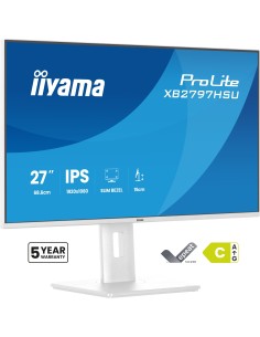 iiyama ProLite XB2797HSU-W1 pantalla para PC 68,6 cm (27") 1920 x 1080 Pixeles Full HD LED Blanco