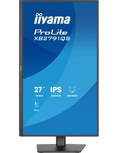 iiyama ProLite XB2791QS-B1 pantalla para PC 68,6 cm (27") 2560 x 1440 Pixeles Quad HD LED Negro