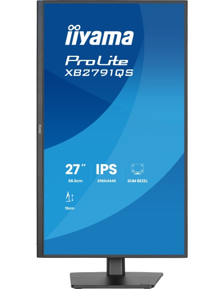 iiyama ProLite XB2791QS-B1 pantalla para PC 68,6 cm (27") 2560 x 1440 Pixeles Quad HD LED Negro