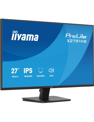 iiyama ProLite X2791HS-B1 pantalla para PC 68,6 cm (27") 1920 x 1080 Pixeles Full HD LED Negro