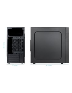 TooQ Caja Minitorre Micro-ATX “ISOBOX ULTRA”, Negra 2