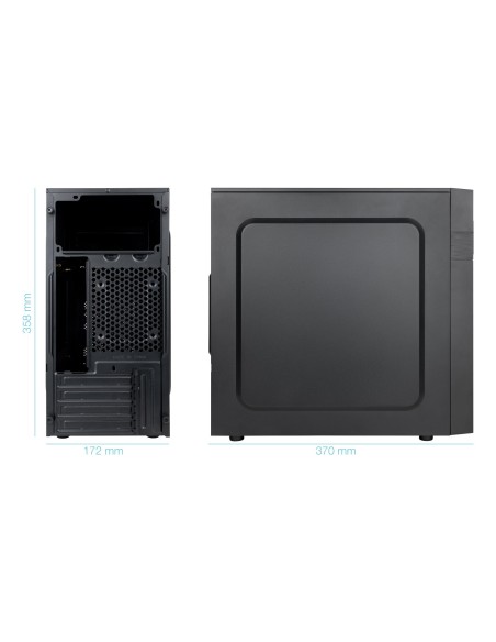 TooQ Caja Minitorre Micro-ATX “ISOBOX ULTRA”, Negra