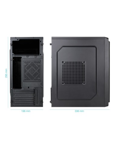 TooQ Caja Minitorre Micro-ATX “DODEKA ULTRA” Negra