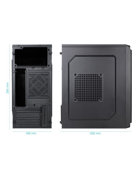 TooQ Caja Minitorre Micro-ATX “DODEKA ULTRA” Negra