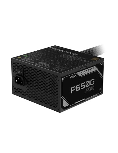 GIGABYTE P650G PCIE 5.1 Fuente de alimentación – PCIe 5.1, 80 PLUS Gold, ventilador de 120mm, compatible con ATX 3.1, enchufe EU