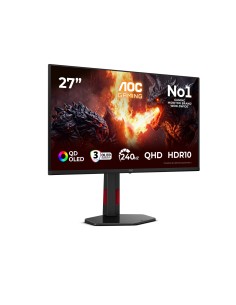 AOC G4 Q27G4ZDR pantalla para PC 67,3 cm (26.5") 2560 x 1440 Pixeles Quad HD QD-OLED Negro, Rojo 2