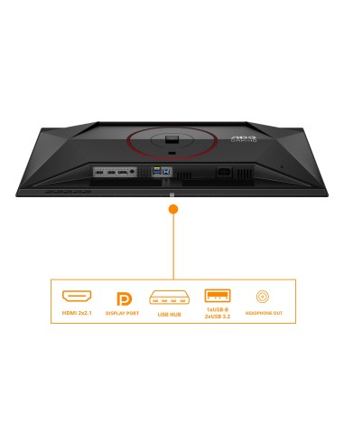AOC G4 Q27G4ZDR pantalla para PC 67,3 cm (26.5") 2560 x 1440 Pixeles Quad HD QD-OLED Negro, Rojo