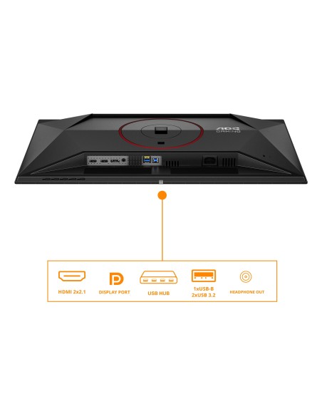 AOC G4 Q27G4ZDR pantalla para PC 67,3 cm (26.5") 2560 x 1440 Pixeles Quad HD QD-OLED Negro, Rojo