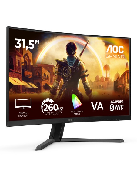 AOC G4 C32G42ZE pantalla para PC 80 cm (31.5") 1920 x 1080 Pixeles Full HD LED Negro, Rojo