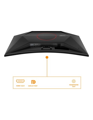AOC G4 C32G42ZE pantalla para PC 80 cm (31.5") 1920 x 1080 Pixeles Full HD LED Negro, Rojo