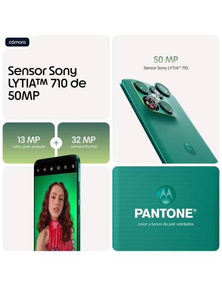 Motorola edge 70 fusion 17,2 cm (6.78") SIM doble Android 16.0 5G USB Tipo C 8 GB 256 GB 7000 mAh Verde