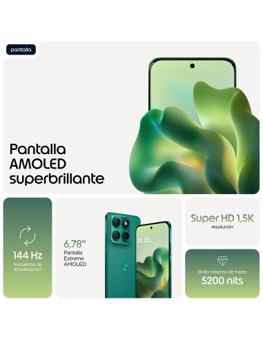 Motorola edge 70 fusion 17,2 cm (6.78") SIM doble Android 16.0 5G USB Tipo C 8 GB 256 GB 7000 mAh Verde