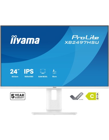 iiyama ProLite XB2497HSU-W1 pantalla para PC 60,5 cm (23.8") 1920 x 1080 Pixeles Full HD LED Blanco