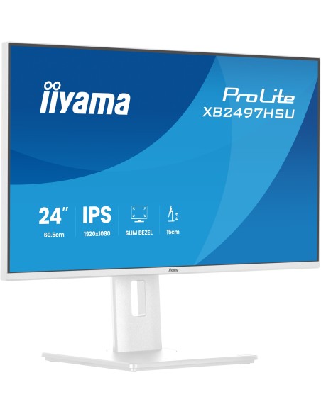 iiyama ProLite XB2497HSU-W1 pantalla para PC 60,5 cm (23.8") 1920 x 1080 Pixeles Full HD LED Blanco