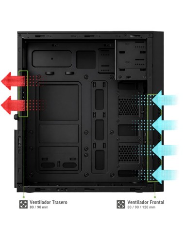 CoolBox CAJA ATX A780 USB-C 3.2 GEN1 FTE.500W BASIC500
