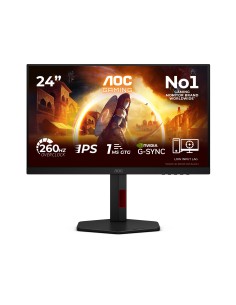 AOC G4 24G4ZR pantalla para PC 60,5 cm (23.8") 1920 x 1080 Pixeles Full HD LED Negro, Rojo