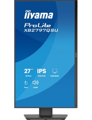 iiyama ProLite XB2797QSU-B1 pantalla para PC 68,6 cm (27") 2560 x 1440 Pixeles Quad HD LED Negro