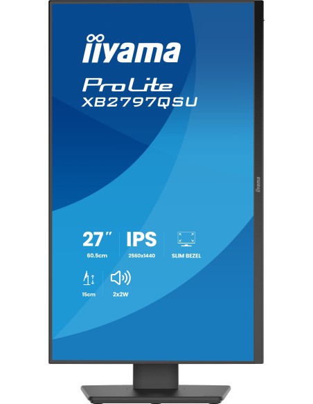 iiyama ProLite XB2797QSU-B1 pantalla para PC 68,6 cm (27") 2560 x 1440 Pixeles Quad HD LED Negro