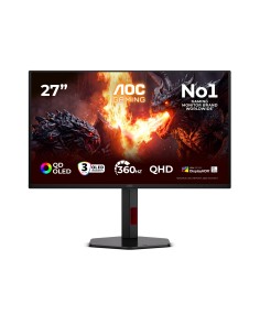 AOC G4 Q27G4SDR pantalla para PC 67,3 cm (26.5") 2560 x 1440 Pixeles Quad HD QD-OLED Negro, Rojo