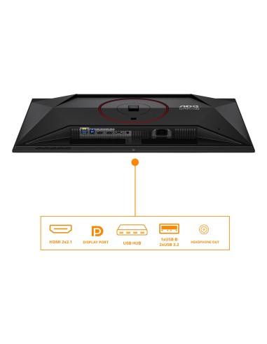 AOC G4 Q27G4SDR pantalla para PC 67,3 cm (26.5") 2560 x 1440 Pixeles Quad HD QD-OLED Negro, Rojo