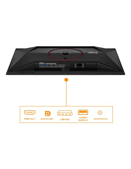 AOC G4 Q27G4SDR pantalla para PC 67,3 cm (26.5") 2560 x 1440 Pixeles Quad HD QD-OLED Negro, Rojo