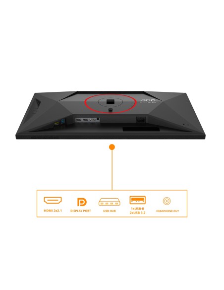 AOC G4 Q27G4SRU pantalla para PC 68,6 cm (27") 2560 x 1440 Pixeles Quad HD LED Negro, Rojo