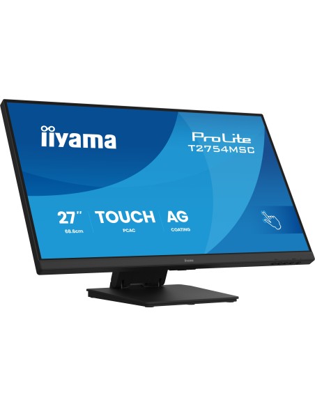 iiyama ProLite T2754MSC-B2AG pantalla para PC 68,6 cm (27") 1920 x 1080 Pixeles Full HD LED Pantalla táctil Multi-usuario Negro