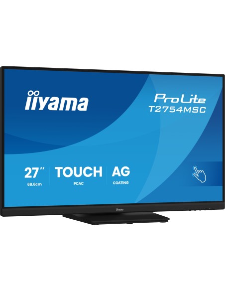 iiyama ProLite T2754MSC-B2AG pantalla para PC 68,6 cm (27") 1920 x 1080 Pixeles Full HD LED Pantalla táctil Multi-usuario Negro