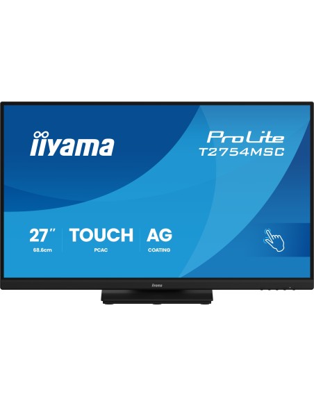 iiyama ProLite T2754MSC-B2AG pantalla para PC 68,6 cm (27") 1920 x 1080 Pixeles Full HD LED Pantalla táctil Multi-usuario Negro