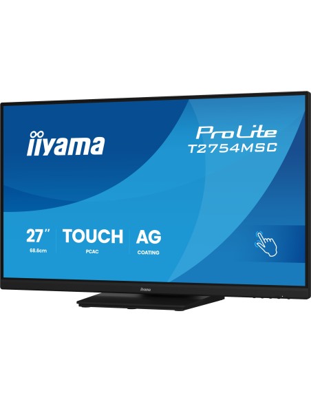 iiyama ProLite T2754MSC-B2AG pantalla para PC 68,6 cm (27") 1920 x 1080 Pixeles Full HD LED Pantalla táctil Multi-usuario Negro