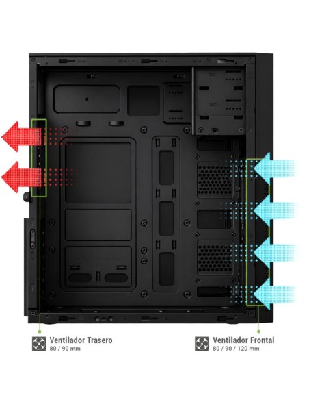 CoolBox CAJA ATX A780 USB-C 3.2 GEN1 FTE.500W FORCE BR-500 80+BRONCE