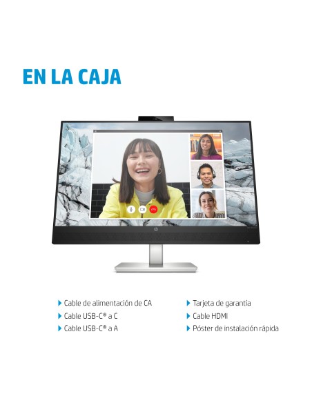 HP E-Series Monitor de conferencias USB-C QHD E27m G4